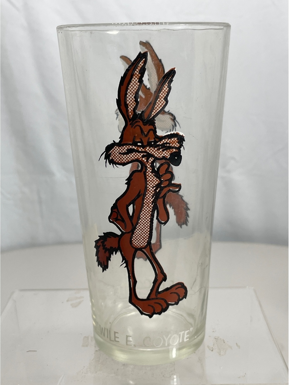 Vintage 1973 Pepsi Collector Series Wile E. Coyote Glass